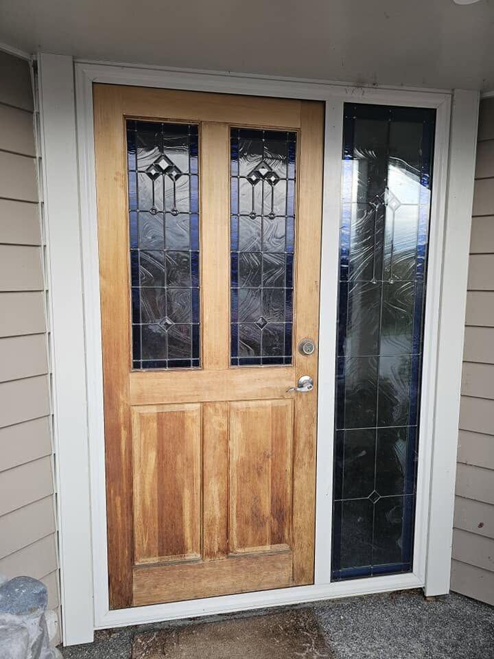 Front door before repaint