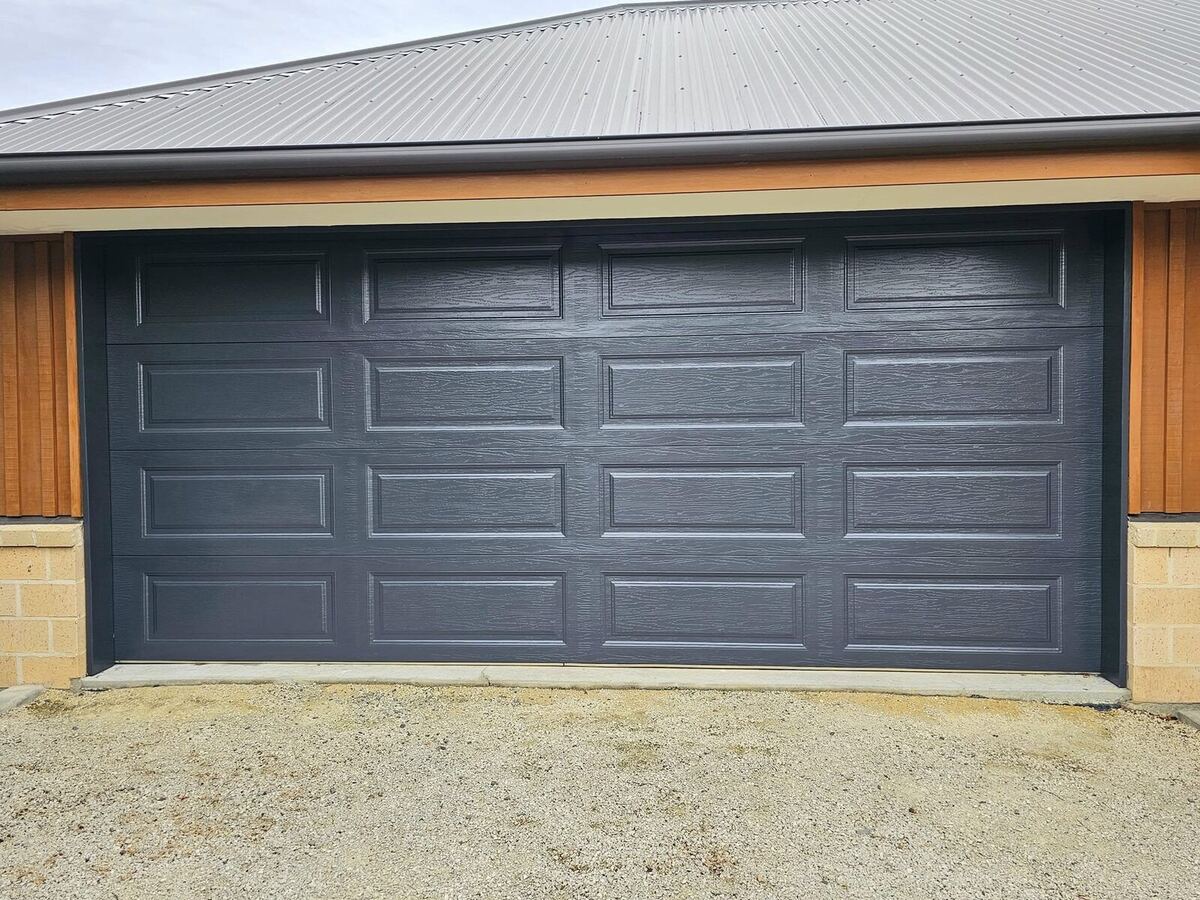 Second garage door after repaint