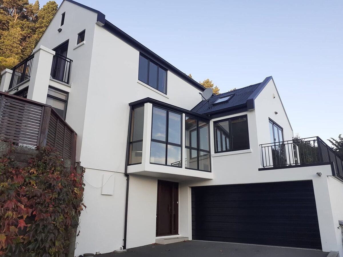 House and window frames after repaint